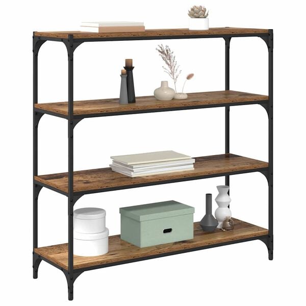 vidaXL Estanter&iacute;a para libros Madera Vieja 100 x 33 x 100 cm