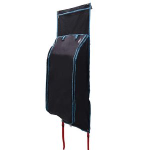 vidaXL Bolsa de almacenamiento Negro y azul 140 x 43 cm oxford