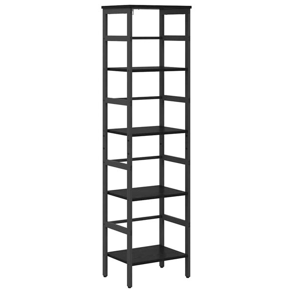 vidaXL Estante de libros Roble Negro 40 x 29,5 x 149 cm