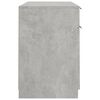 vidaXL Escritorio con armario lateral contrachapada gris hormigón