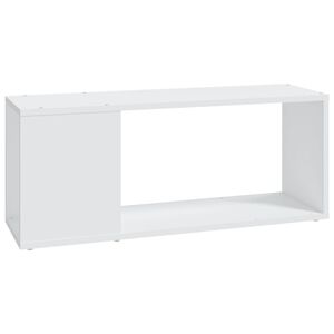 vidaXL Mueble para TV madera contrachapada blanco 80x24x32 cm