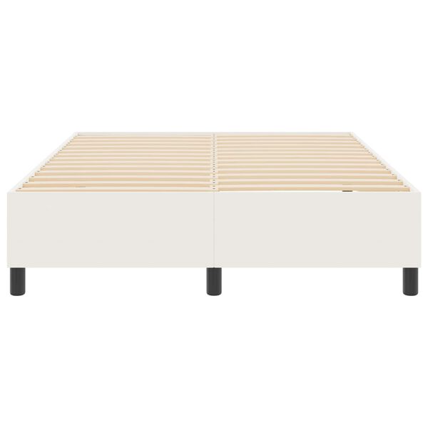 vidaXL Cama tipo Box Spring Crema 140 x 200 cm Telas de pana