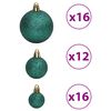vidaXL Bolas de Navidad 100 unidades verde 3 / 4 / 6 cm