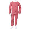 Pijama infantil de manga larga rosa 140