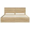 vidaXL Estructura de cama Sonoma 200 x 200 cm Madera de pino macizo