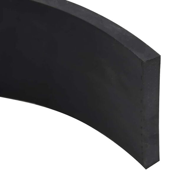 vidaXL Borde de goma para quitanieves negro 150x10x1 cm
