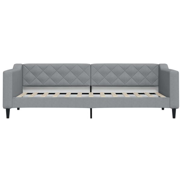 vidaXL Sofá cama sin colchón tela gris claro 80x200 cm