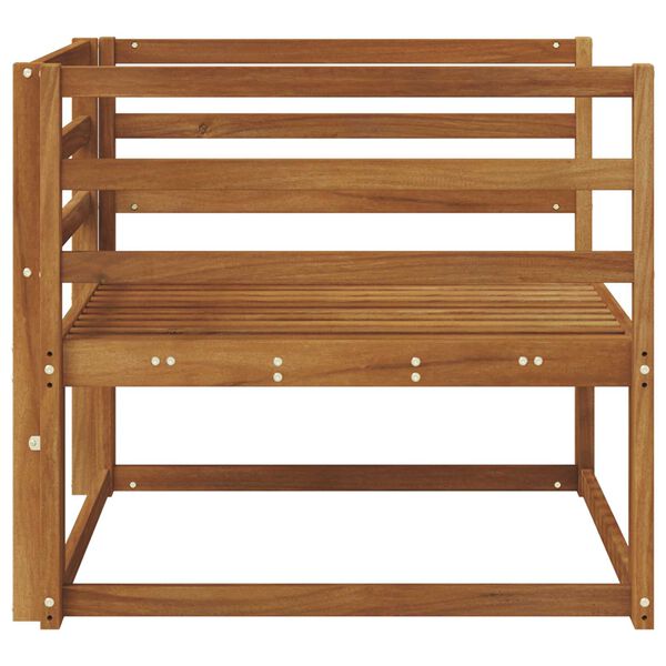 vidaXL Sof&aacute; intermedio de exterior Madera de Acacia S&oacute;lida Natural
