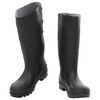 vidaXL Botas de agua negro n&uacute;mero 39 PVC