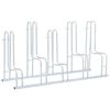 vidaXL Soporte para 5 bicicletas suelo independiente acero galvanizado
