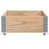 vidaXL Jardinera de madera maciza de pino 100x50 cm