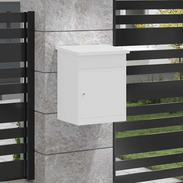 vidaXL Caja de entrega de paquetes con puerta 47.5 x 38 x 59 cm Acero