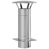 vidaXL Extensi&oacute;n de Chimenea Plateado 35 x 35 x 65 cm Acero inoxidable