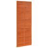 vidaXL Puerta Corrediza Marr&oacute;n cera 80 x 208 cm Madera de Pino Maciza