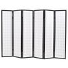 vidaXL Biombo plegable con 6 paneles estilo japonés 240x170 cm negro