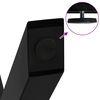 vidaXL Patas para mesa de comedor en forma de X (2 unidades), color negro, 90 x (72-73) cm, acero