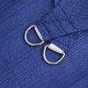 vidaXL Toldo de vela cuadrado HDPE azul 160 g/m² 4x4 m
