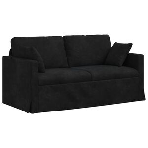 vidaXL Sof&aacute; Negro 158 x 78 x 80 cm Terciopelo