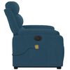 vidaXL Sill&oacute;n reclinable de masaje el&eacute;ctrico elevable terciopelo azul