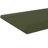 vidaXL Estante flotante 2 pcs Verde Oliva 100 x 18 x 2,5 cm Acero