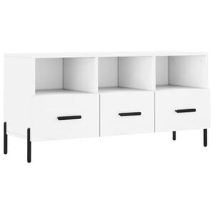 vidaXL Mueble de TV madera de ingenier&iacute;a blanco 102x36x50 cm