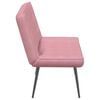 vidaXL Banco de terciopelo rosa 110x74x84 cm