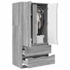 vidaXL Gabinete de Ba&ntilde;o con caj&oacute;n Gris Sonoma 79,5 x 49 x 156 cm