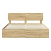 vidaXL Estructura de cama Sonoma 200 x 200 cm Madera de pino macizo