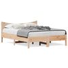 vidaXL Estructura de cama sin colch&oacute;n madera de pino maciza 120x200 cm