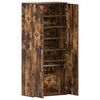 vidaXL Armario Zapatero con estante Roble ahumado 80 x 39 x 178 cm