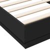 vidaXL Estructura de cama con luces LED negro 100x200 cm