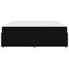 vidaXL Estructura de cama con colch&oacute;n Negro 180 x 200 cm tela