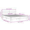 vidaXL Estructura cama madera ingenier&iacute;a metal marr&oacute;n roble 160x200 cm