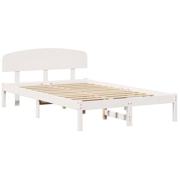 vidaXL Estructura de cama 120 x 200 cm Madera de pino macizo