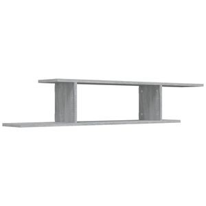 vidaXL Estante de pared para TV madera gris Sonoma 125x18x23 cm