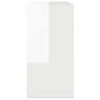 vidaXL Estantes cubo de pared 2 unidades blanco brillo 30x15x30 cm