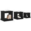 vidaXL Mesa de Caf&eacute; 3 pcs Roble Negro Madera contrachapada