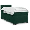 vidaXL Cama box spring con colch&oacute;n terciopelo verde oscuro 90x190 cm