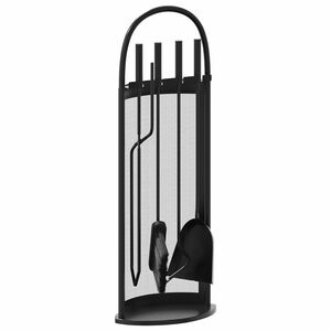 vidaXL Juego de herramientas para chimenea de 5 piezas 23x15x66 cm