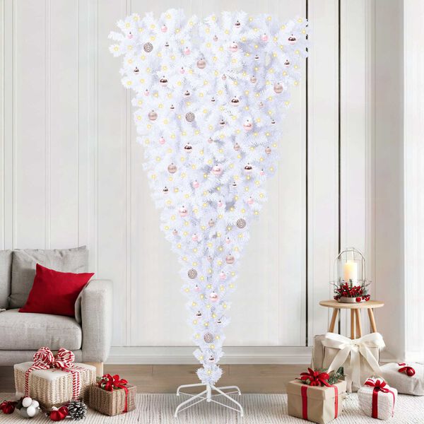 vidaXL &Aacute;rbol de Navidad artificial con 300 LED 240 cm PVC y Acero