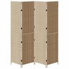 vidaXL Separador de habitaciones Beige 195 x 180 cm ratán sintético