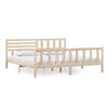 vidaXL Estructura de cama de madera maciza 200x200 cm