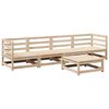 vidaXL Juego de sof&aacute;s de jard&iacute;n 5 piezas madera maciza de pino