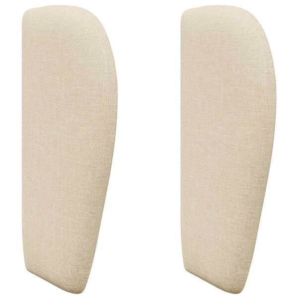 vidaXL Oreja de cabecero Crema 40 x 23 x 6 cm tela