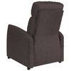 vidaXL Sill&oacute;n reclinable el&eacute;ctrico tela marr&oacute;n oscuro