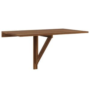 vidaXL Mesa de pared plegable contrachapada marr&oacute;n roble 100x60x56 cm