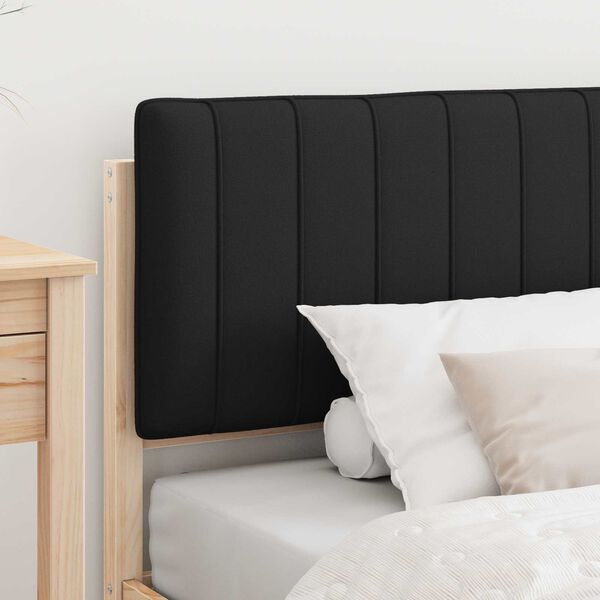 vidaXL Estructura de Cama con Cabecera Tapizada Negro 100 x 200 cm