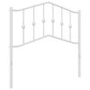 vidaXL Cabecero de repuesto de metal blanco 90 cm