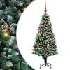 vidaXL &Aacute;rbol de Navidad artificial Verde 150 cm PVC, Acero y Pl&aacute;stico