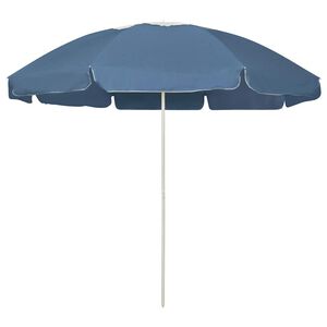 vidaXL Sombrilla de playa azul 240 cm